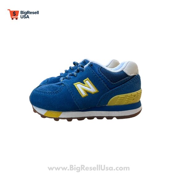 New Balance Kids Sneakers in Blue and Yellow size 4 Toddler Boy Preschool - Picture 1 of 6